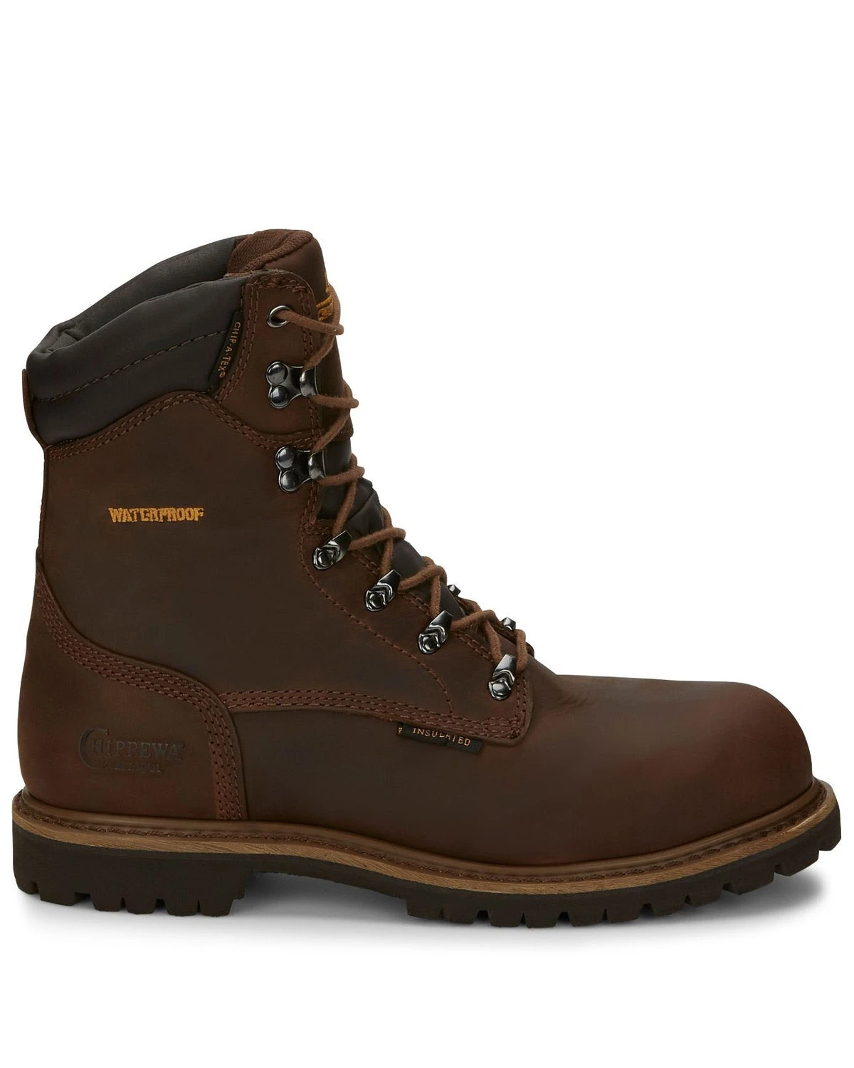 Chippewa Men's Heavy Duty Waterproof & Insulated Aged Bark 8" Work Boots - Steel Toe 4 Chippewa Men's Heavy Duty Waterproof & Insulated Aged Bark 8" Work Boots - Steel Toe - Image 2