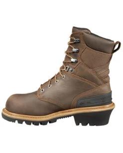 Carhartt 8" Crazy Horse Brown Waterproof Insulated Logger Boot - Composite Toe -Boot Haven Shop 050P79 K8 P3