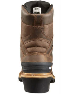 Carhartt 8" Crazy Horse Brown Waterproof Insulated Logger Boot - Composite Toe -Boot Haven Shop 050P79 K8 P4