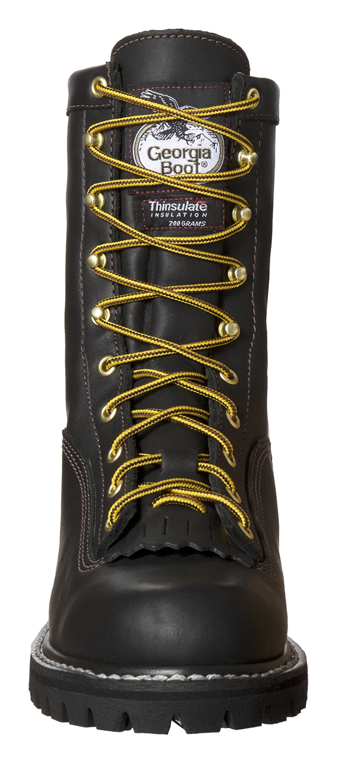 Georgia Boot Men's Insulated Low Heel Logger Work Boots - Round Toe 6 Georgia Boot Men's Insulated Low Heel Logger Work Boots - Round Toe - Image 4
