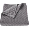 HiEnd Accents Gray Velvet King Quilt -Boot Haven Shop 2000229813 020 P1