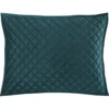 HiEnd Accents King Teal Diamond Quilted Shams