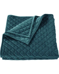 HiEnd Accents Teal Velvet Twin Quilt