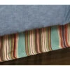 HiEnd Accents Turquoise Serape Bed Skirt - Twin -Boot Haven Shop 2000243065 440 P1