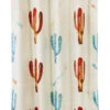 HiEnd Accents Cream Printed Cactus Shower Curtain -Boot Haven Shop 2000256432 110 P1