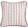 HiEnd Accents Embroidery Pillow With Striped Embroidery