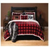 Carstens Home Red Lumberjack Buffalo Plaid 4-Piece Sherpa Fleece Bedding Set - King Size 1 Carstens Home Red Lumberjack Buffalo Plaid 4-Piece Sherpa Fleece Bedding Set - King Size -Boot Haven Shop 2000314930 600 P1