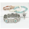 Prime Time Women's Concho Bead & Bull Horn Charm Bracelet Set -Boot Haven Shop 2000334004 040 P1
