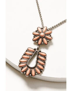 Prime Time Women's Pink Pendant Necklace -Boot Haven Shop 2000334029 040 P2