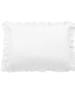 HiEnd Accents Washed Linen Ruffle Sham - King