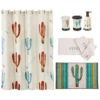 HiEnd Accents Cactus 8pc Bath Accessory & Cream Towel Set -Boot Haven Shop 2000337755 900 P1
