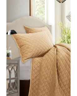 HiEnd Accents Velvet 3pc Quilt Set - King