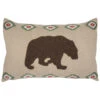 HiEnd Accents Southwestern Bear Burlap Lumbar Pillow