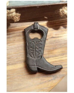 Manual Woodworkers Cast Iron Cowboy Boot Bottle Opener