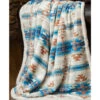 Carstens Home Wrangler Stack Rock Southwestern Faux Sherpa Throw -Boot Haven Shop 2000356327 400 P1