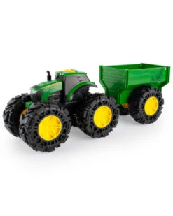 Tomy John Deere Monster Threads Tractor With Wagon