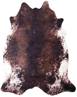 Carstens Home Small Faux Cowhide Tri-color Rug