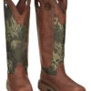 Justin Men's Rush Strike Camo Shaft Leather Pull On Snake Boots - Square Toe -Boot Haven Shop 2000378668 340 P1