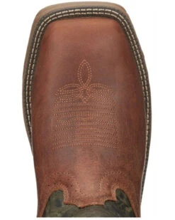 Justin Men's Rush Strike Camo Shaft Leather Pull On Snake Boots - Square Toe -Boot Haven Shop 2000378668 340 P6