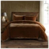 HiEnd Accents Copper Stella Faux Silk & Velvet Super King Duvet Cover Set -Boot Haven Shop 2000388467 219 P1