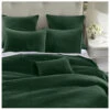HiEnd Accents Emerald Stonewashed Cotton & Velvet 3-Piece Full/Queen Quilt Set -Boot Haven Shop 2000388505 300 P1