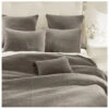HiEnd Accents Taupe Stonewashed Cotton & Velvet 3-Piece King Quilt Set -Boot Haven Shop 2000388520 251 P1