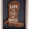 Giftcraft Life Is Better In Boots Frame Decoration -Boot Haven Shop 2000396955 000 P1