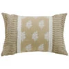 HiEnd Accents Cream Newport Oblong Pillow With Rouching Ends -Boot Haven Shop 28476Y 02 P1
