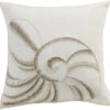 HiEnd Accents Newport Seashell Embroidery Pillow -Boot Haven Shop 28476Z 02 P1