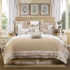 HiEnd Accents Cream Newport Duvet Cover Set - King -Boot Haven Shop 28477B 02 P1